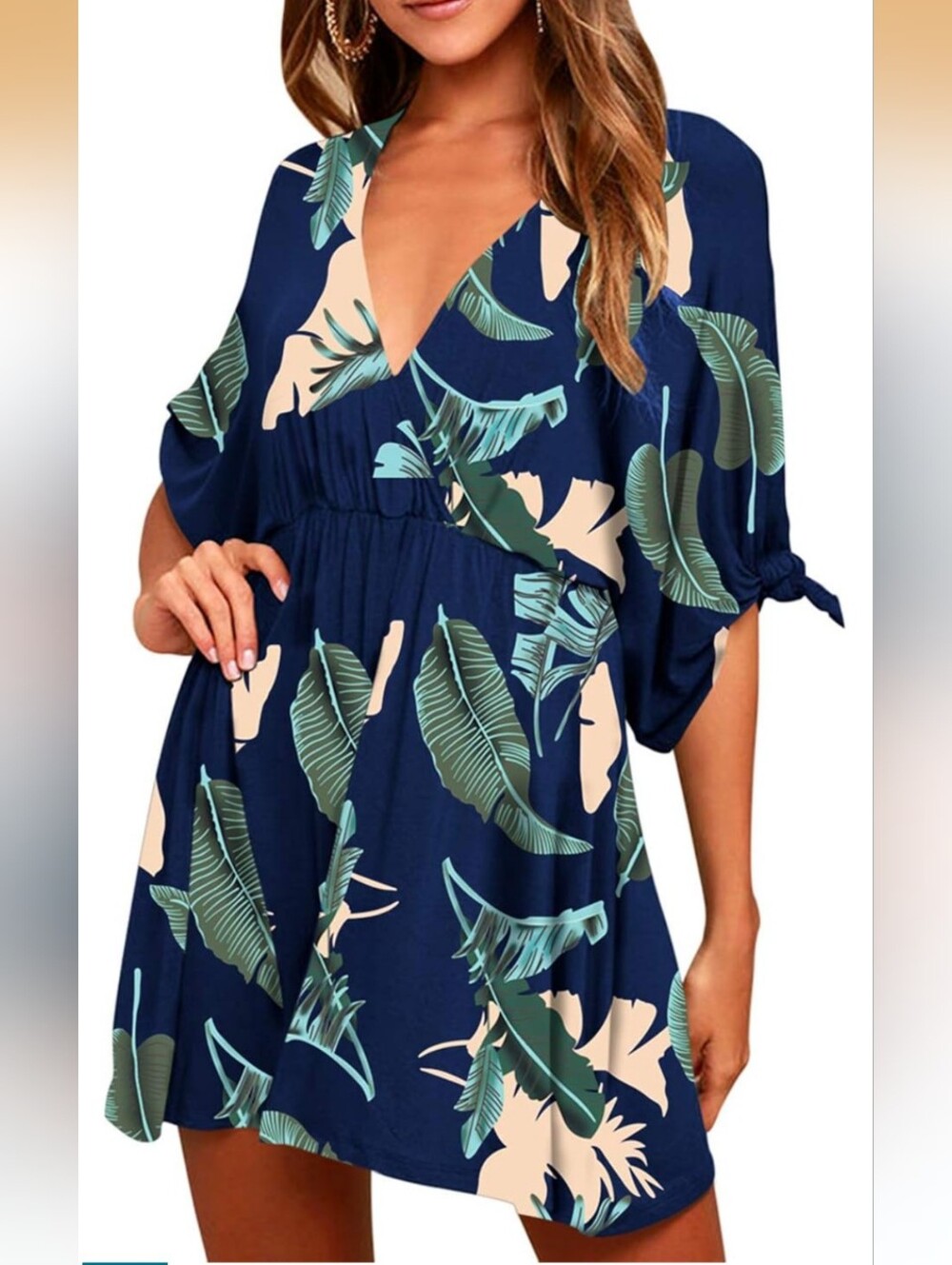 Tropical Mini Dress Size XL